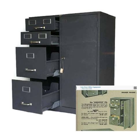 cole steel 1950 file cabinet|vintage cole steel cabinet.